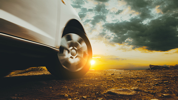 Tyre Burst in Summer