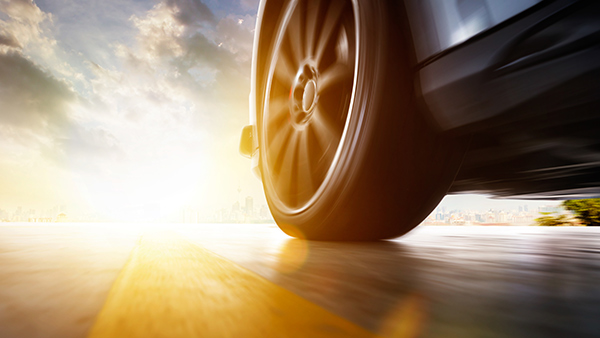 Tyre Burst in Summer