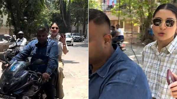 Anushka Sharma Rides On Bajaj Pulsar 220 F