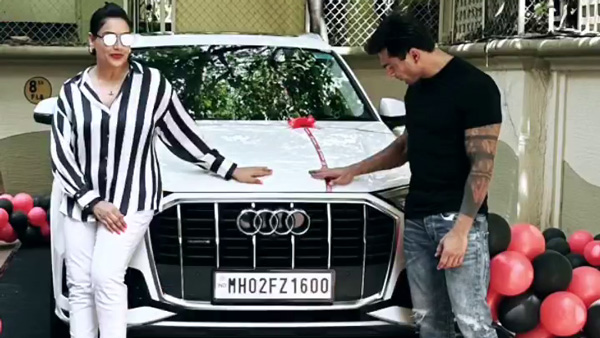 Bipasha basu and new car