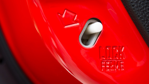 child lock button in car door