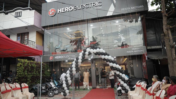 Hero electric showroom enterence