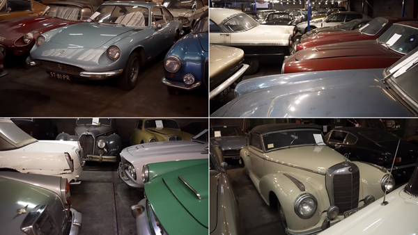 Hidden vintage car collage pic