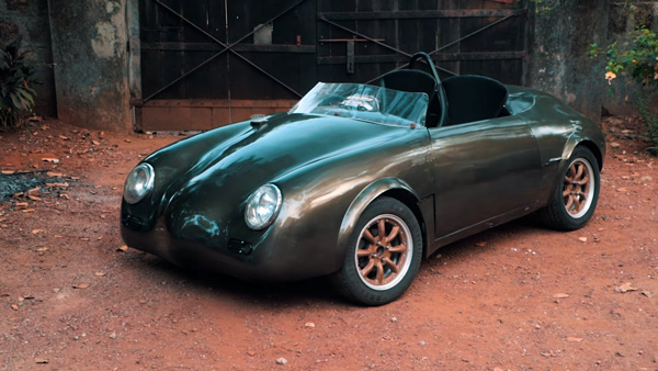 Honda city converted into porsche 356 speedster