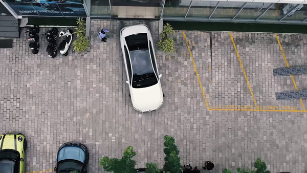 Kerala first bmw i7 ev aerial view