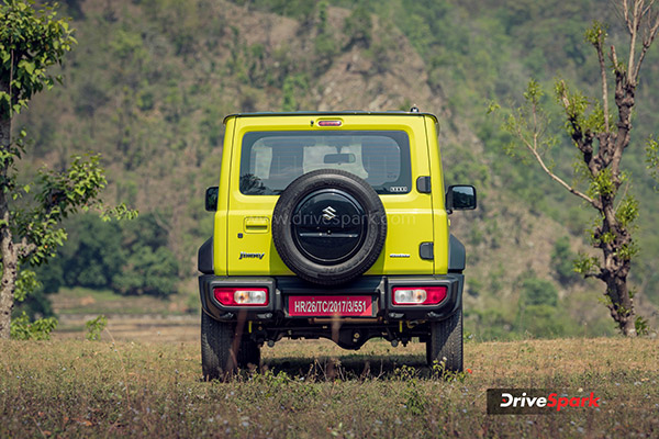 Maruti suzuki jimny rear design