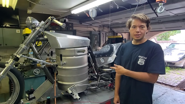 Us man invents beer powered motorcycle