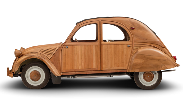 Citroen 2cv wooden side design