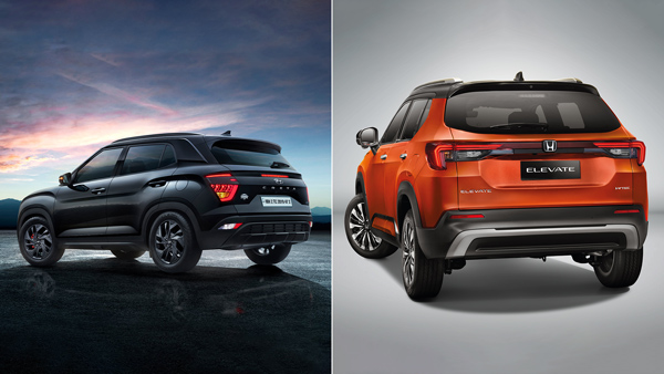 Honda elevate vs hyundai creta rear profile