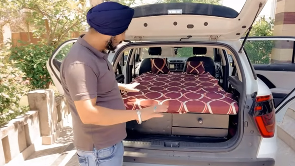 Hyundai Creta as the camper van