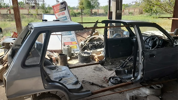maruti 800 modified an ambulance