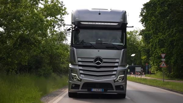 Motorhome bus front view