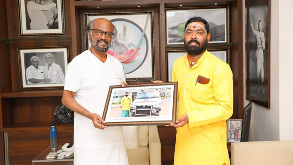Rajinikanth gifts ambulance to socialist p manimaran