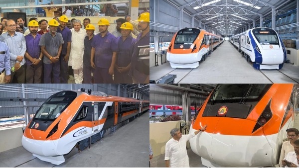 vande bharat in orange color