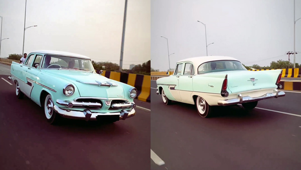 1957 Dodge kingsway front and back view