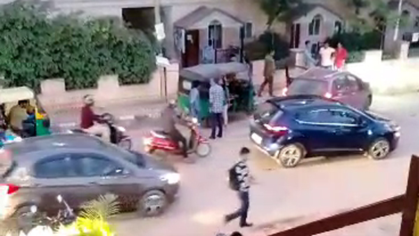 Auto Rickshaw Damaged In Road Rage Incident In Bangalore