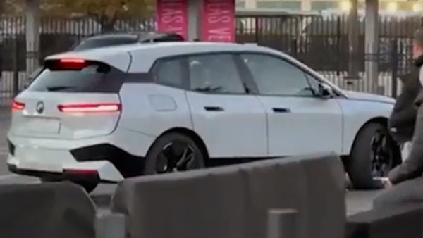 bmw car showing off ix flow