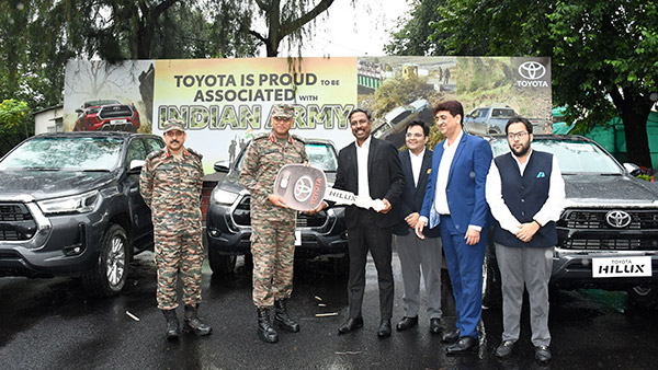 Toyota hilux added in army