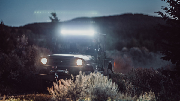 Mahindra roxor off-roading shot