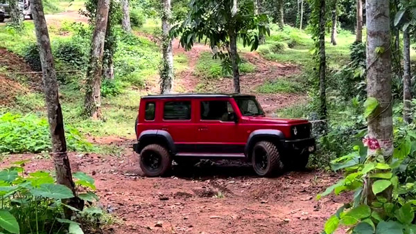 maruti suzuki jimny easily crossed
