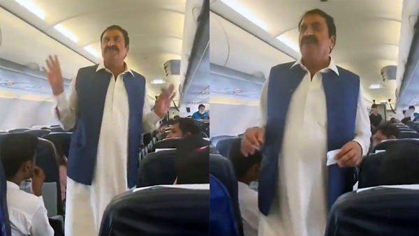 Passenger Begs On Airplane