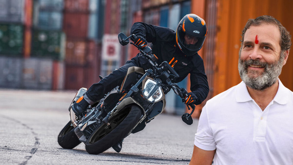 rahul gandhi owns ktm bike