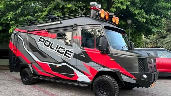 police with modified force traveller