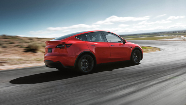 Tesla model y rear profile