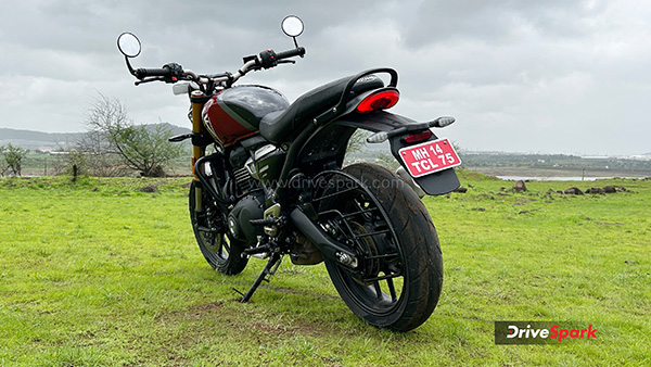 Triumph speed 400 rear view