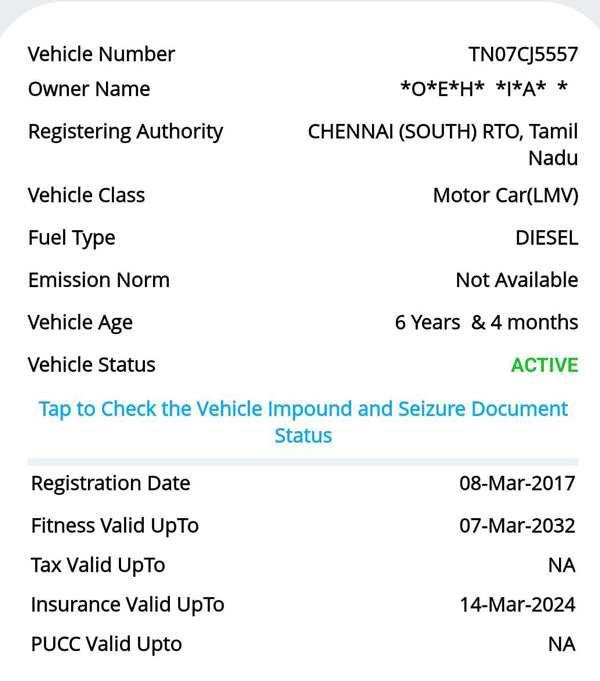 vijays crumpled toyota innova car