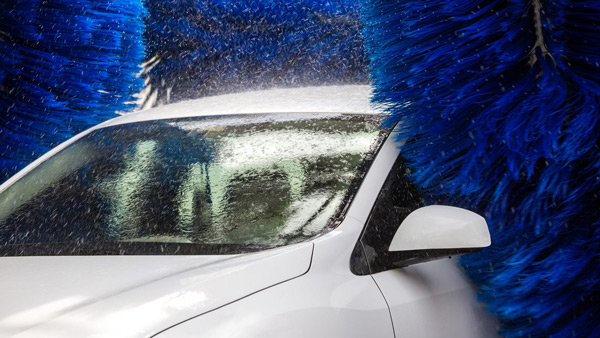 car wash after rainfall