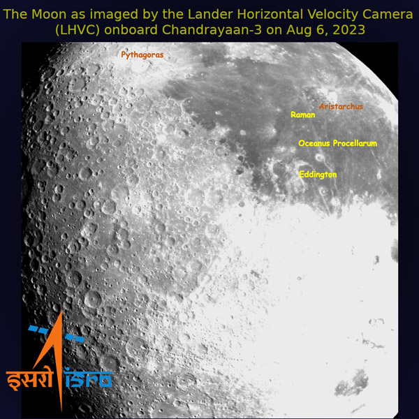 chandrayaan 3 moon photo