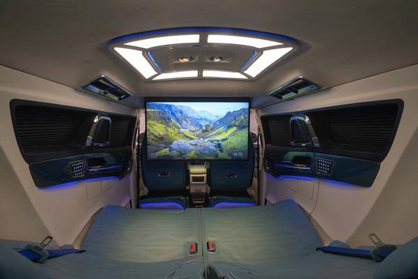 Modified toyota innova interior