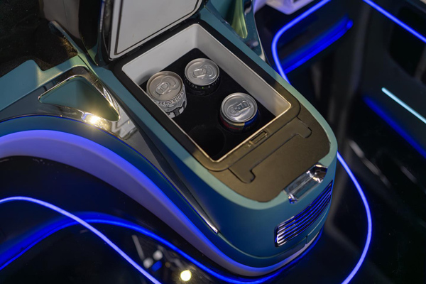 Modified toyota innova mini fridge