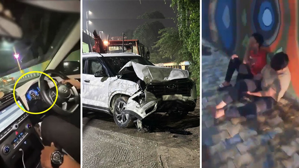 Hyundai creta crash youth cracking jokes 