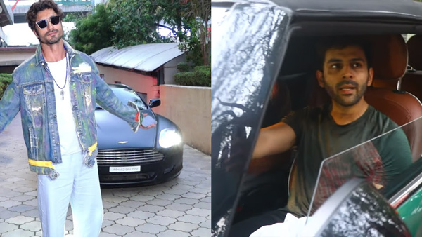 Kartik Aaryan, Vidyut Jammwal Spotted In Luxury cars