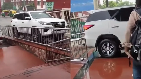 Minister Drives Toyota Fortuner Into Railway Station Platform