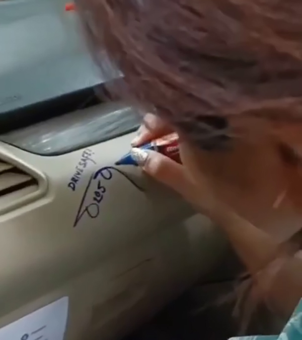 rachita ram autographed fan car