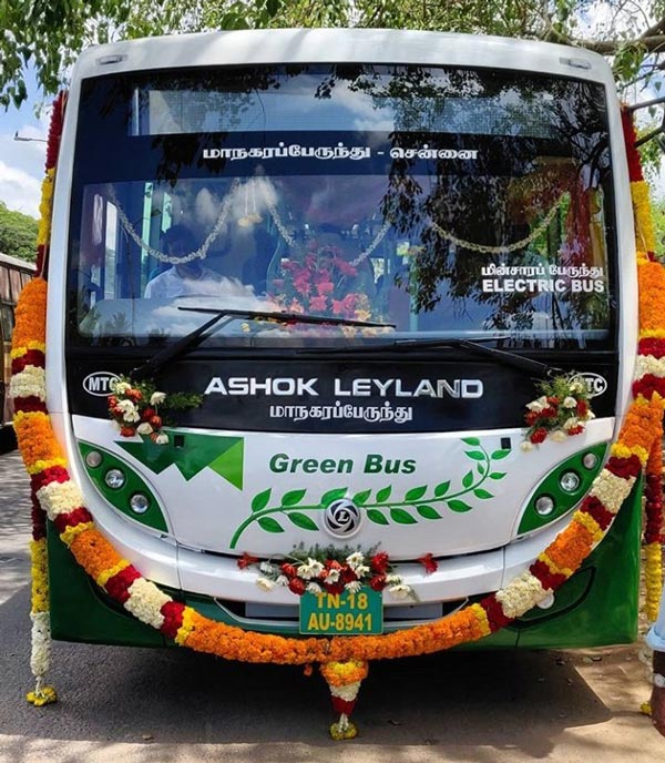 electric bus in chennai