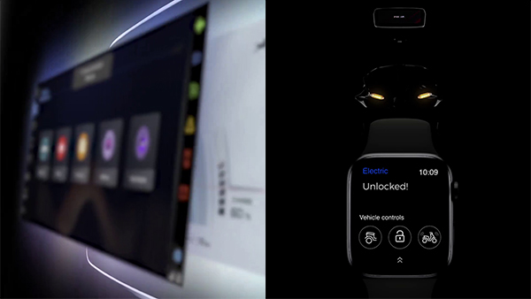 TVS new e scooter teased tft screen smartwatch