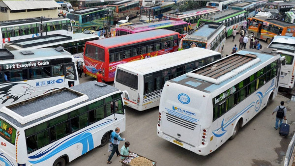 bengaluru bandh - government buses overcrowded