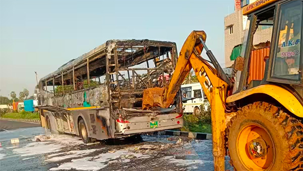 chennai electric bus fire