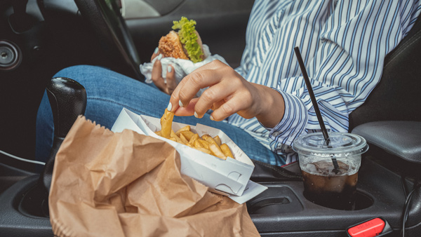 street food and driving skills