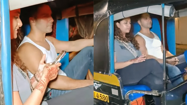 Keerthy Suresh Varun Dhawan Auto Ride