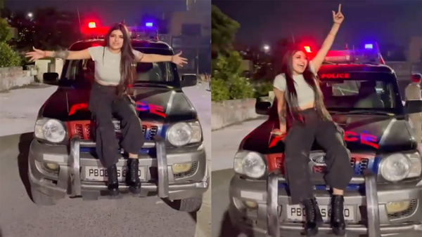 Police Mahindra Scorpio Used To Make Reel