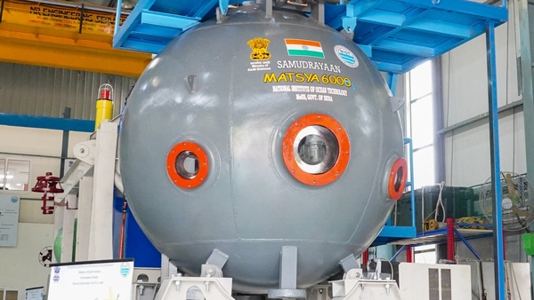 Samudrayaan matsya 6000 submersible