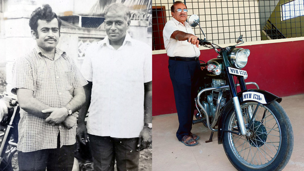 Son finds dad royal enfield bullet 25 years restored