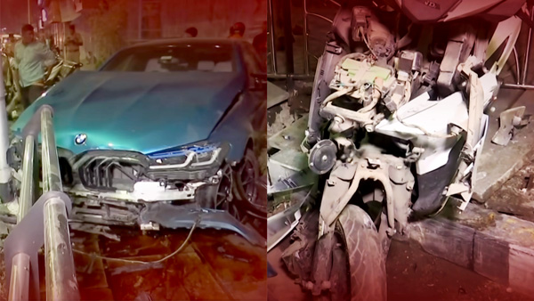 super saravana stores owner son bmw crash