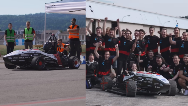 This tiny e car can touch 1-100 kmph less than 1 second This tiny e car can touch 1-100 kmph less than 1 second