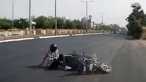 Honda Activa Rider Accident